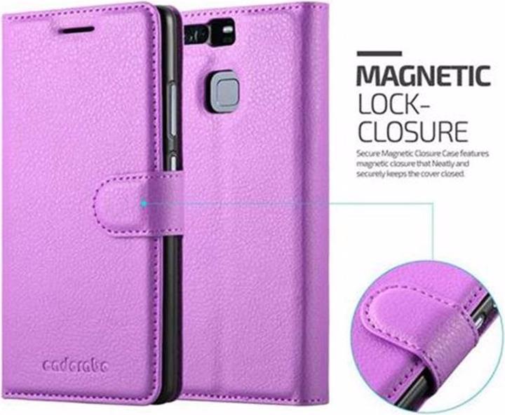 Actual product image Cadorabo Book with stand function cover (Huawei P9)
