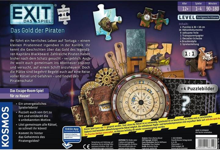 Produktbild Kosmos EXIT-Das Spiel+Puzzle Das der Piraten (Deutsch)