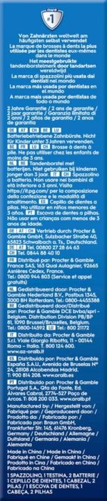 Actual product image Oral-B Pro Battery (Oscillating toothbrush)