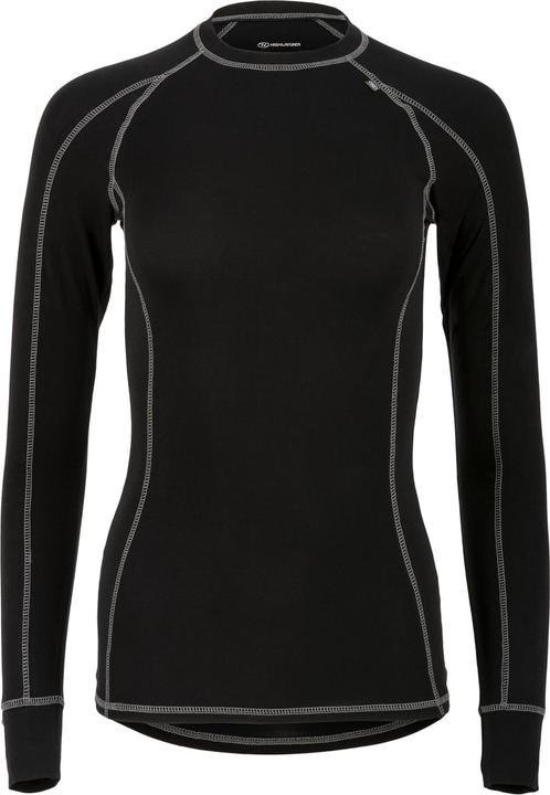 Actual product image Highlander Bamboo 190 Womens L/S Top Black Xl (XL)