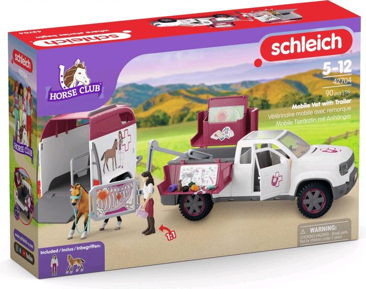 Produktbild Schleich Mobile Tierärztin mit Anhänger