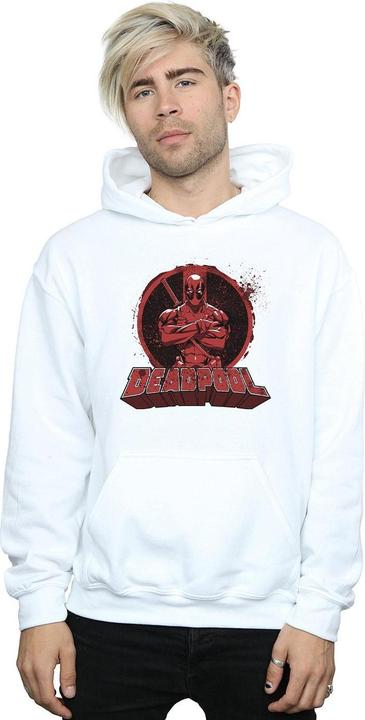Immagine prodotto Deadpool Crossed Arms Logo Felpa con Cappuccio Uomo (M)