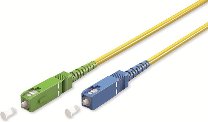Actual product image Goobay Fibre optic cable FTTH, Singlemode OS2 Yellow, Yellow Simplex, 25 m (S/UTP, CAT6, 25 m)