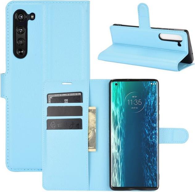 Actual product image MU Classic Litchi Leather Bookcover Series (Motorola Edge)