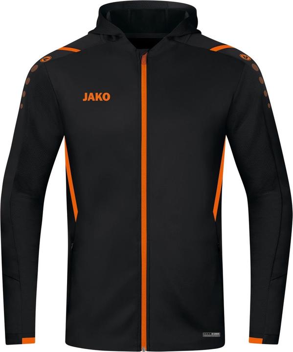 Schwarz, Fluorescent Orange