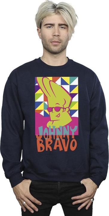 Actual product image Johnny Bravo Mens Multi Triangles Pop Art Sweatshirt (XL)