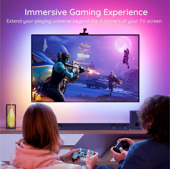 Image du produit Govee DreamView T1 TV- Light Strips, 75"-85" (RGBIC, 499 cm, Intérieur)