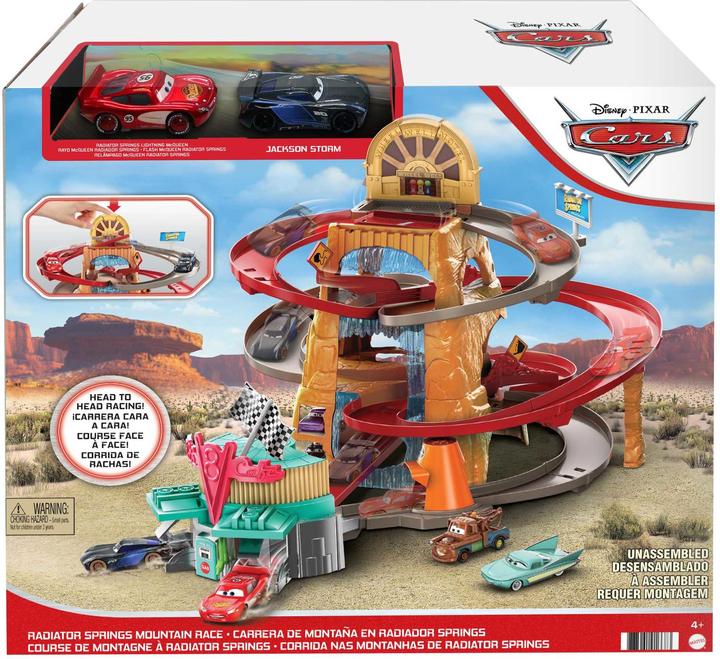 Actual product image Disney Cars Radiator Springs Mountain Race Playset