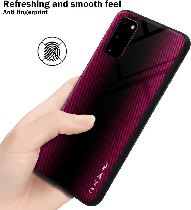 Image du produit Cadorabo TPU Couverture en verre rayé (Samsung Galaxy S20+)