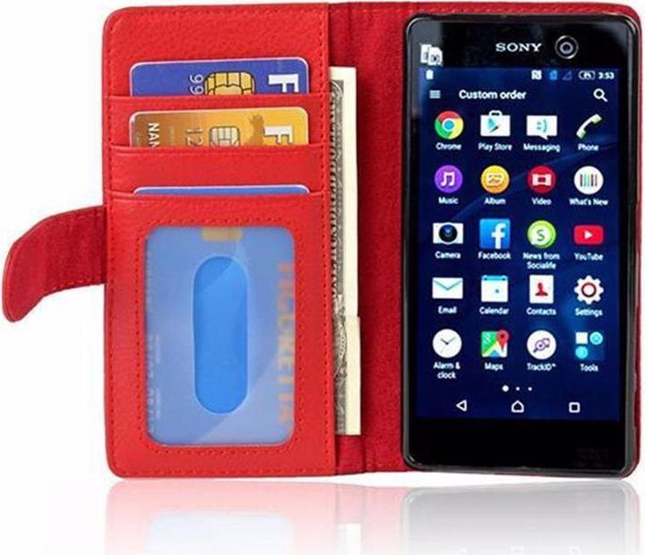 Produktbild Cadorabo Book mit 3 Kartenfächer Cover (Sony Xperia M5)