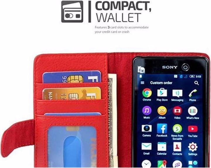 Produktbild Cadorabo Book mit 3 Kartenfächer Cover (Sony Xperia M5)