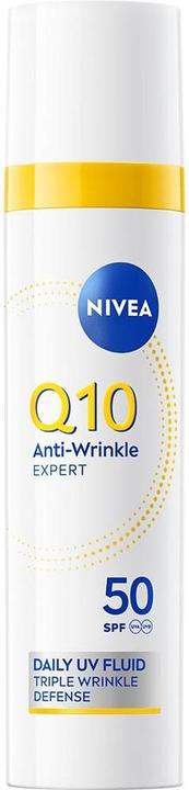 Actual product image NIVEA Q10 Anti-Falten Daily UV Fluid LSF 50 (Suntan cream, SPF 50, 30 ml)
