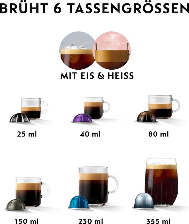 Produktbild De'Longhi Nespresso Vertuo Pop (NESPRESSO Vertuo, EU-Stecker)