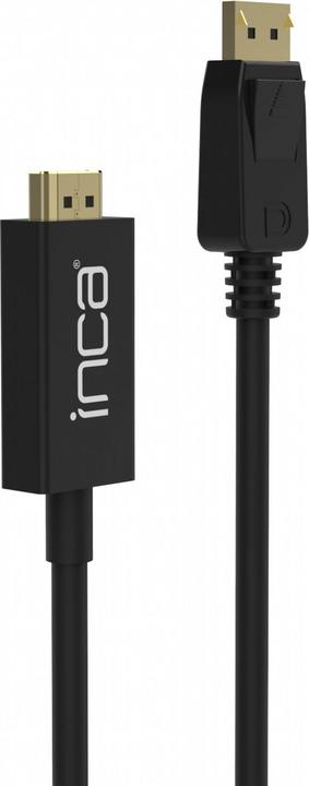 Actual product image Inca DisplayPort to HDMI,cable length 1.8 m,10.2 Gbit/s (max.) (1.80 m, DisplayPort, HDMI)