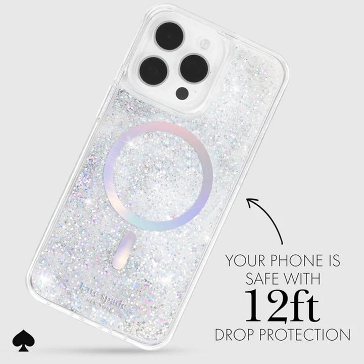 Produktbild Kate Spade Liquid Glitter MagSafe - Etui iPhone 15 Pro Max (Opal Iridescent) (Apple iPhone 15 Pro Max)