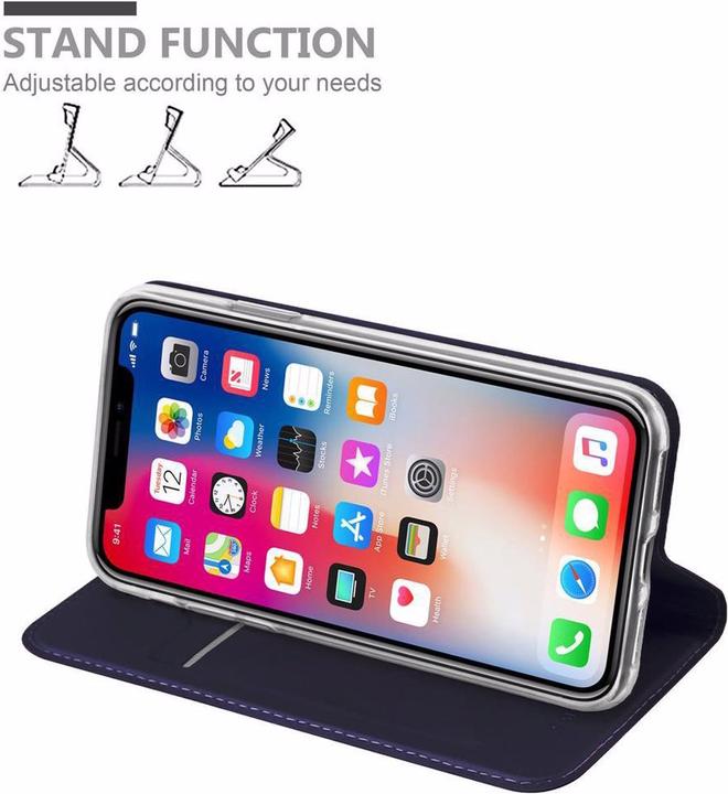 Actual product image Cadorabo Book Classy Style Cover (Apple iPhone X)