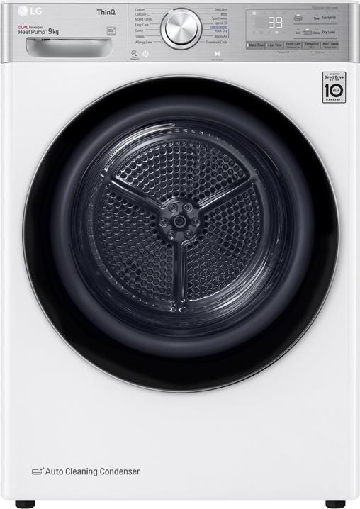 LG RH90V9AV2QR tumble dryer Freestanding Front-load A+++ White (9 kg, Right)