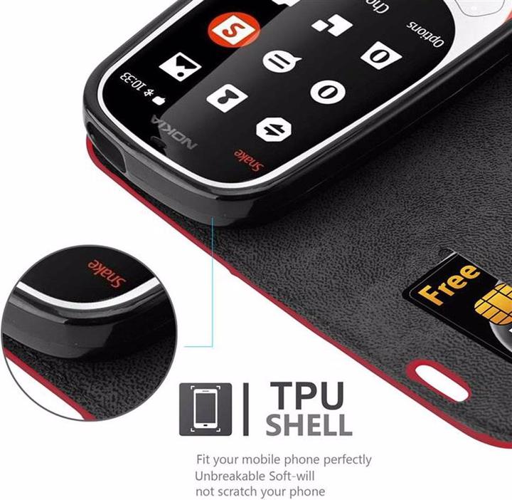 Actual product image Cadorabo Book Invisible Magnet Cover (Nokia 3310 3G)