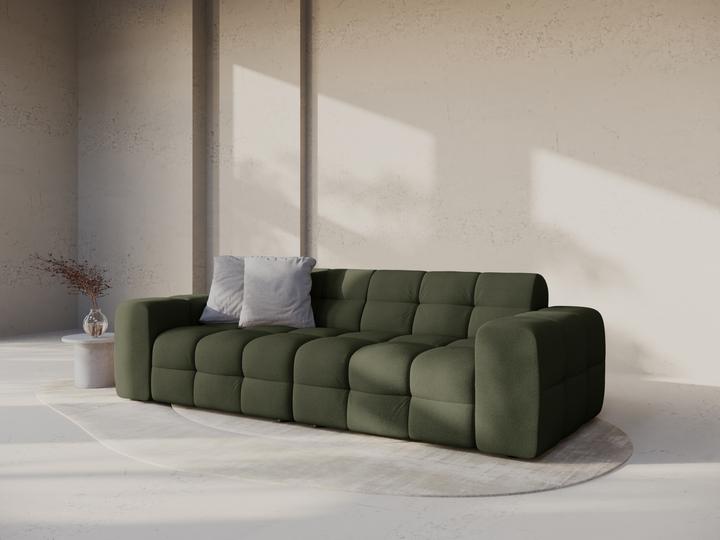 Actual product image Micadoni Velvet Sofa, "Kendal", 4 Seats, 255x103x79Made in Europe (2 person sofa, 3-seater, 4-seater)