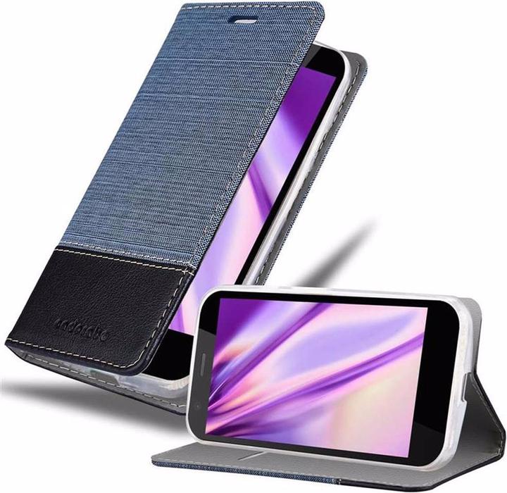 Produktbild Cadorabo Book Jeans Optik Cover (Motorola Moto G2 (2nd Gen))