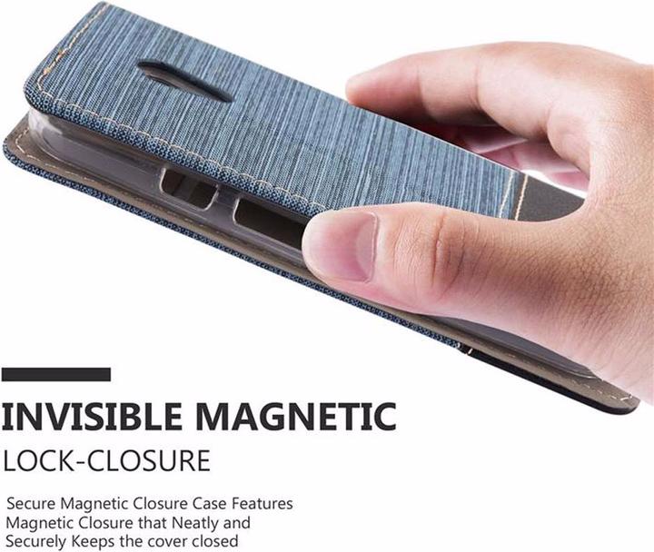Produktbild Cadorabo Book Jeans Optik Cover (Motorola Moto G2 (2nd Gen))