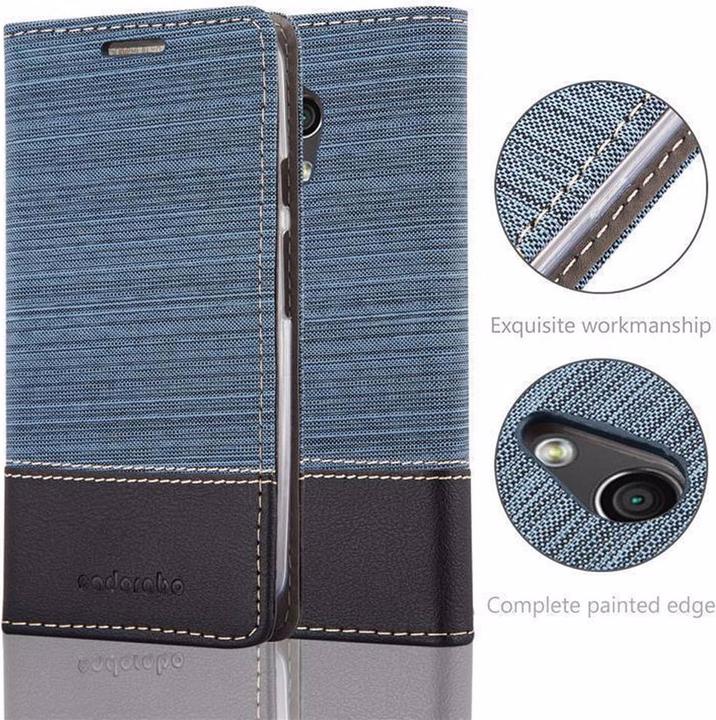 Produktbild Cadorabo Book Jeans Optik Cover (Motorola Moto G2 (2nd Gen))