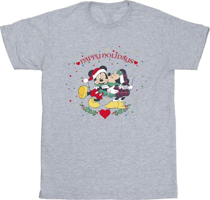 Immagine prodotto Disney Mickey Mouse Mickey Minnie Christmas Maglietta Uomo (L)