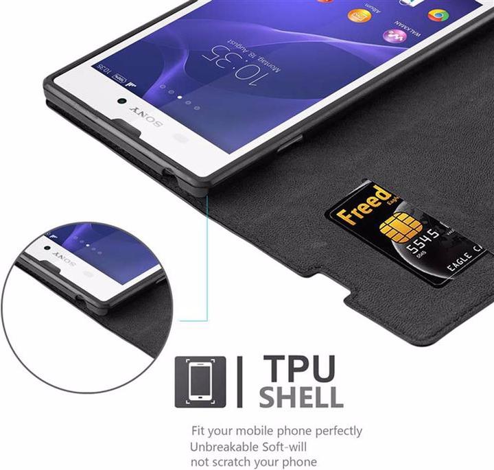Productafbeelding Cadorabo Boek Onzichtbare Magneethoes (Xperia T3)
