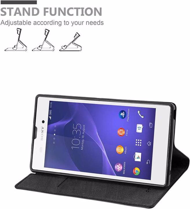 Productafbeelding Cadorabo Boek Onzichtbare Magneethoes (Xperia T3)