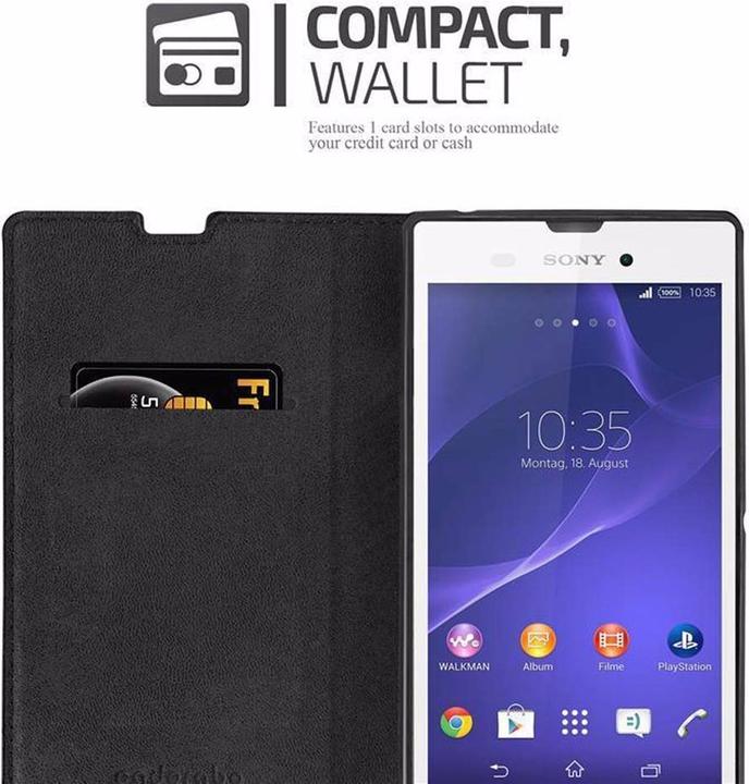 Productafbeelding Cadorabo Boek Onzichtbare Magneethoes (Xperia T3)