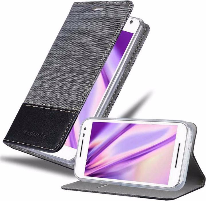 Produktbild Cadorabo Book Jeans Optik Cover (Motorola Moto G30)