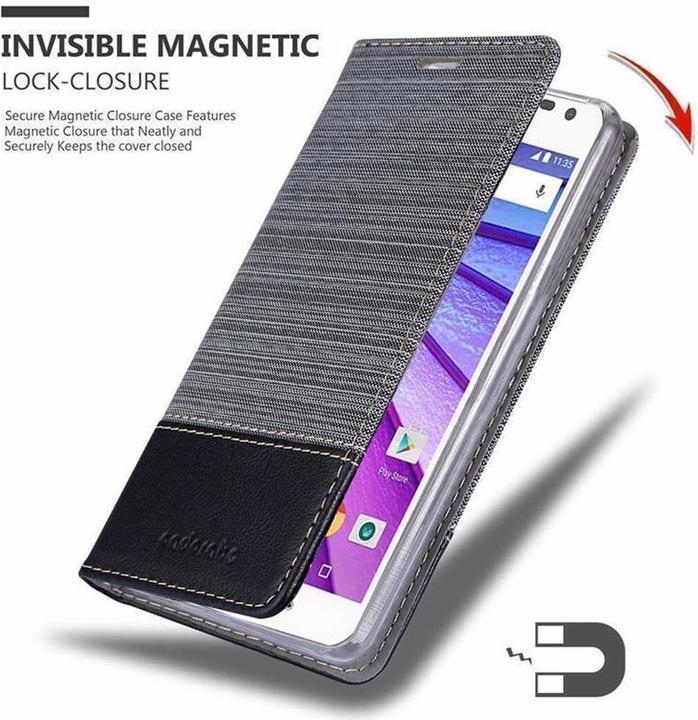 Produktbild Cadorabo Book Jeans Optik Cover (Motorola Moto G30)