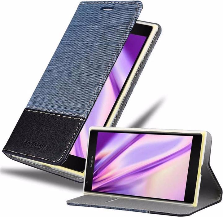 Produktbild Cadorabo Book Jeans Optik Cover (Nokia Lumia 1520)