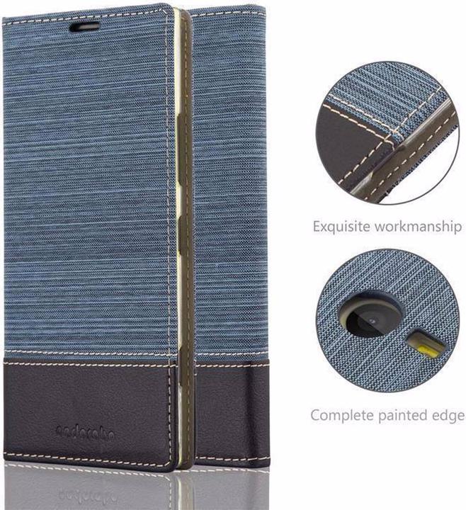 Produktbild Cadorabo Book Jeans Optik Cover (Nokia Lumia 1520)