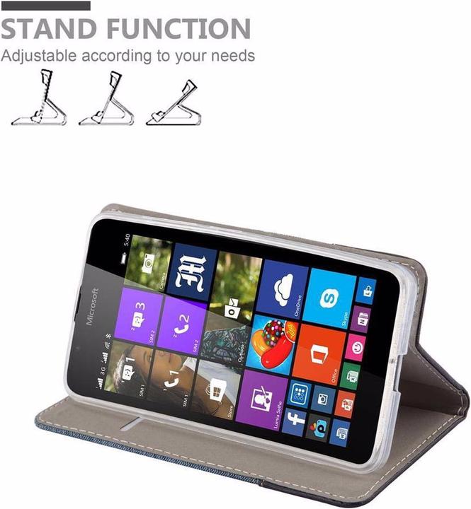 Productafbeelding Cadorabo Boek Jeans Optiek Cover (Microsoft Lumia 540)