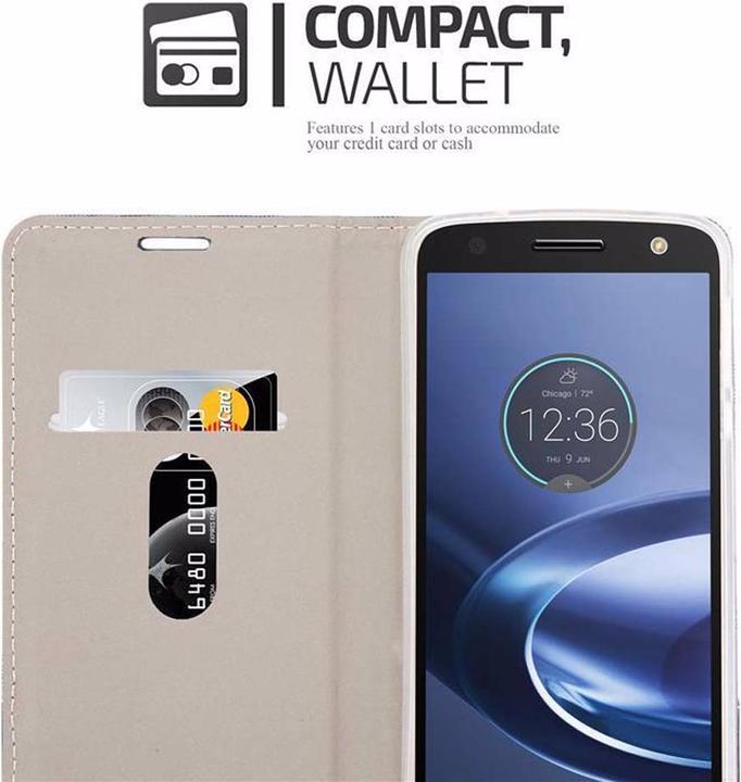 Actual product image Cadorabo Book Jeans Optics Cover (Motorola Moto Z Force)