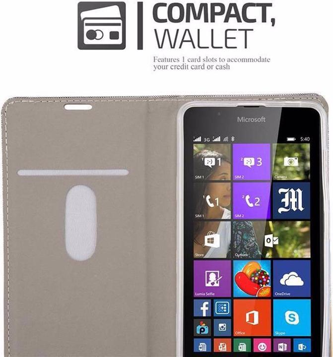 Image du produit Cadorabo Couverture look jeans Book (Microsoft Lumia 540)