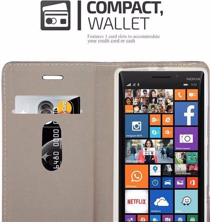 Actual product image Cadorabo Book Jeans Optics Cover (Nokia Lumia 930, Nokia Lumia Icon 929)