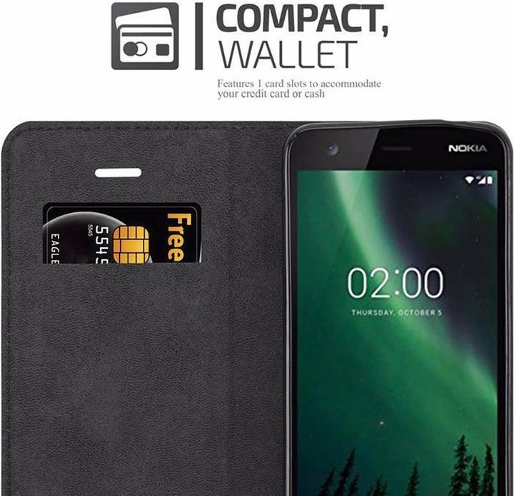 Productafbeelding Cadorabo Boek Onzichtbare Magneethoes (Nokia 2)
