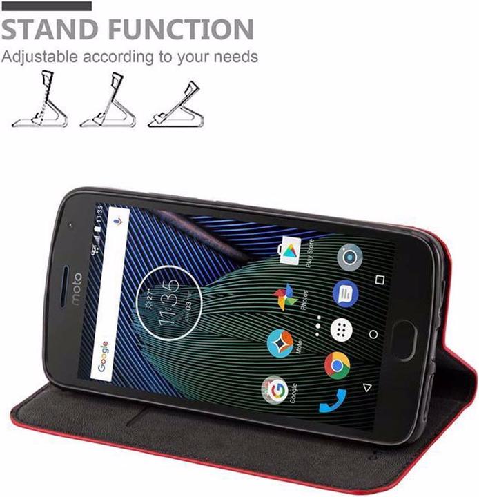 Image du produit Cadorabo Book Couverture magnétique invisible (Motorola Moto G5S Plus)