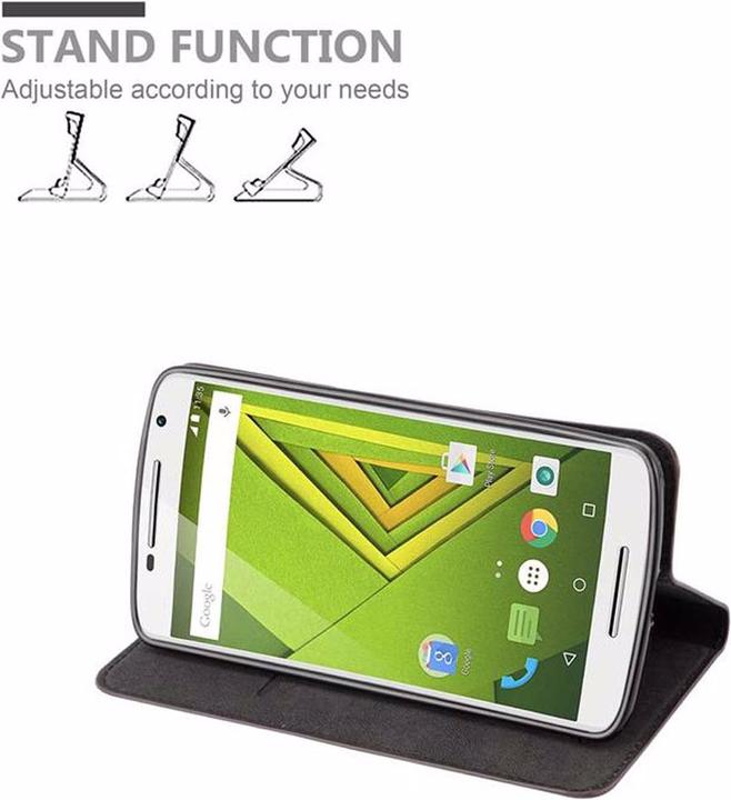 Productafbeelding Cadorabo Boek Onzichtbare Magneethoes (Motorola Moto X Play)