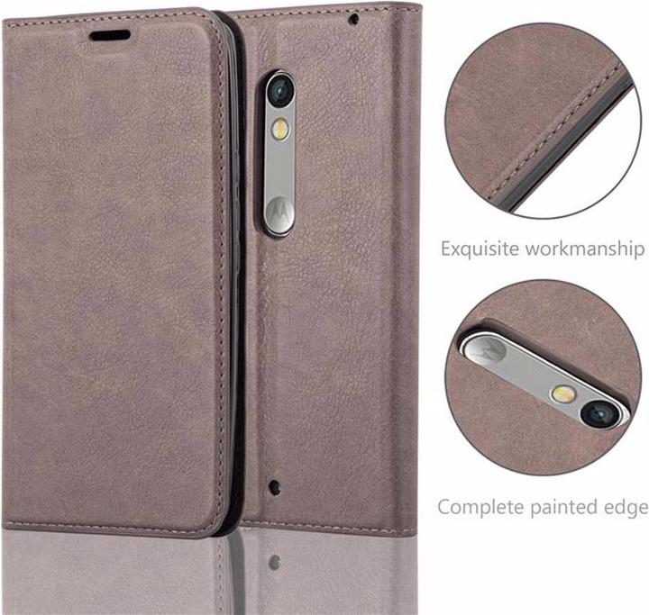 Productafbeelding Cadorabo Boek Onzichtbare Magneethoes (Motorola Moto X Play)
