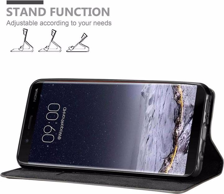 Productafbeelding Cadorabo Boek Onzichtbare Magneethoes (Nokia 8 Sirocco)
