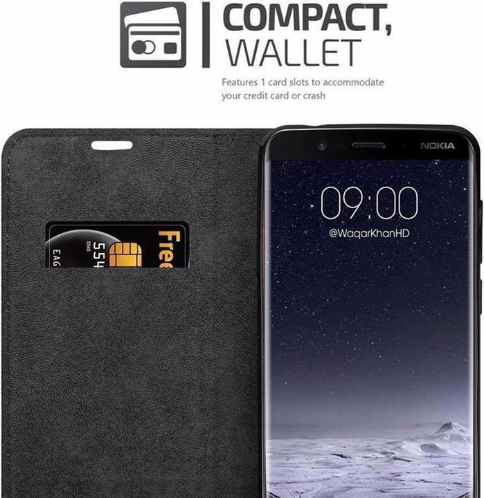 Productafbeelding Cadorabo Boek Onzichtbare Magneethoes (Nokia 8 Sirocco)