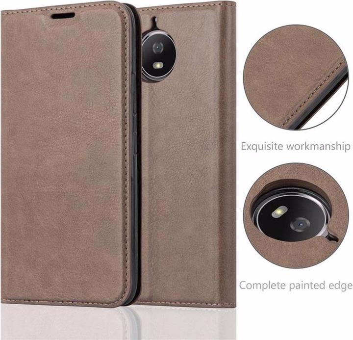 Actual product image Cadorabo Book Invisible Magnet Cover (Motorola Moto G5S)