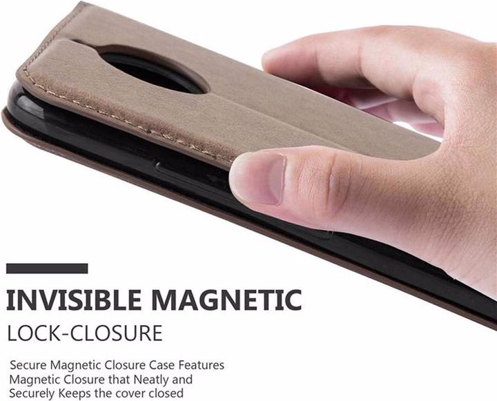 Actual product image Cadorabo Book Invisible Magnet Cover (Motorola Moto G5S)