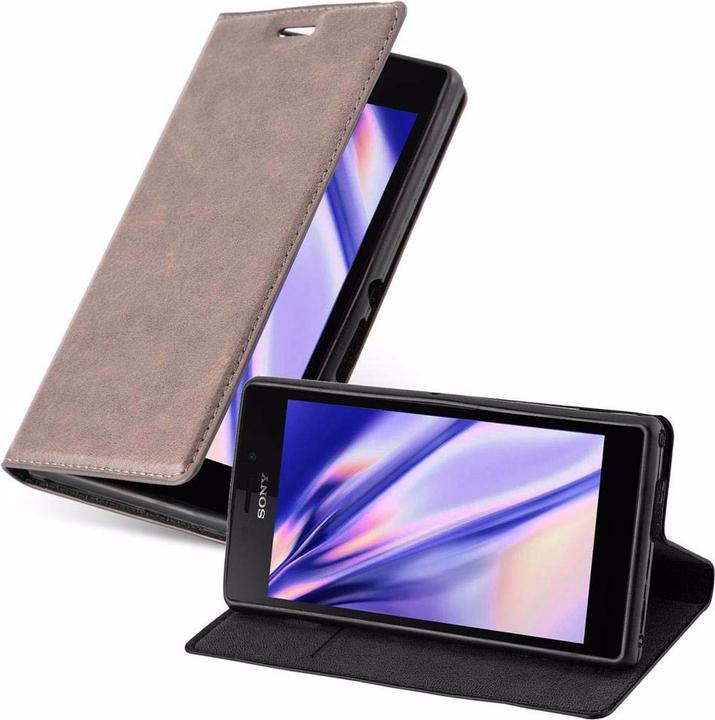 Produktbild Cadorabo Book Invisible Magnet Cover (Sony Xperia M2, Sony Xperia M2 Aqua)