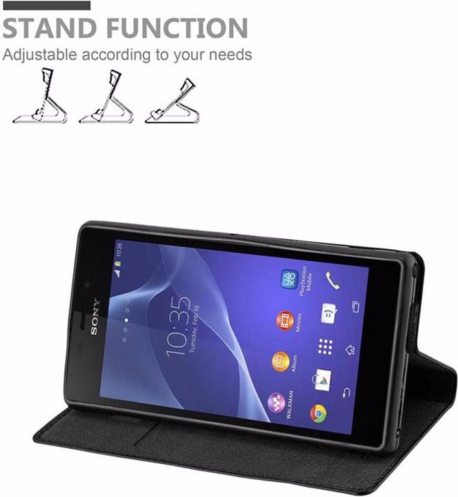 Produktbild Cadorabo Book Invisible Magnet Cover (Sony Xperia M2, Sony Xperia M2 Aqua)