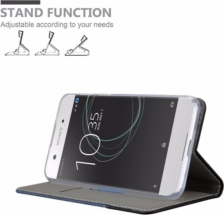 Actual product image Cadorabo Book Jeans Optics Cover (Sony Xperia XA1)