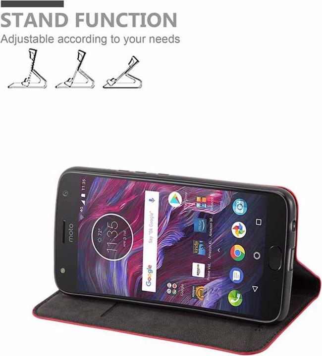Productafbeelding Cadorabo Boek Onzichtbare Magneethoes (Motorola Moto X4)